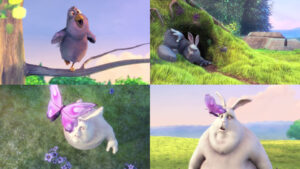 Big Buck Bunny 2x2 Video Wall