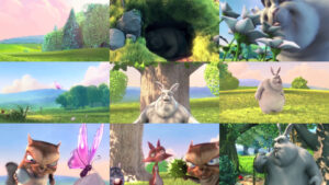 Big Buck Bunny 3x3 Video Wall